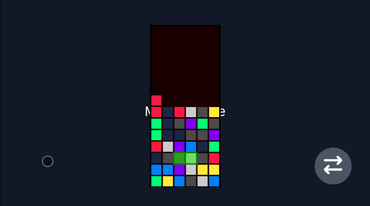 Miner Rush puzzle game with virtual joystick